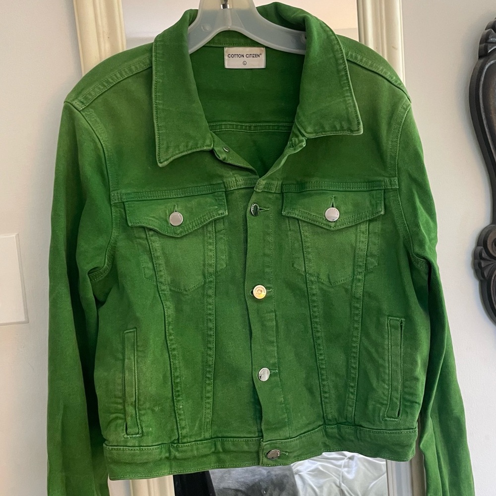 Cotton Citizen Green Jean Jacket